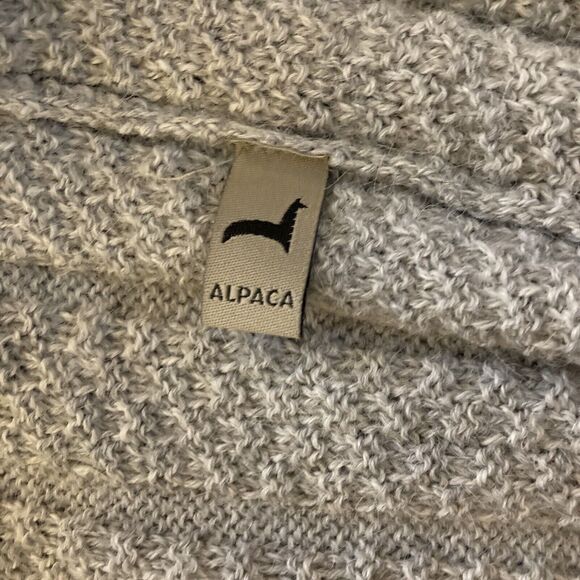 Peruvian Link Alpaca Collection Open Cardigan Sweater Womens Small Gray - Picture 6 of 8